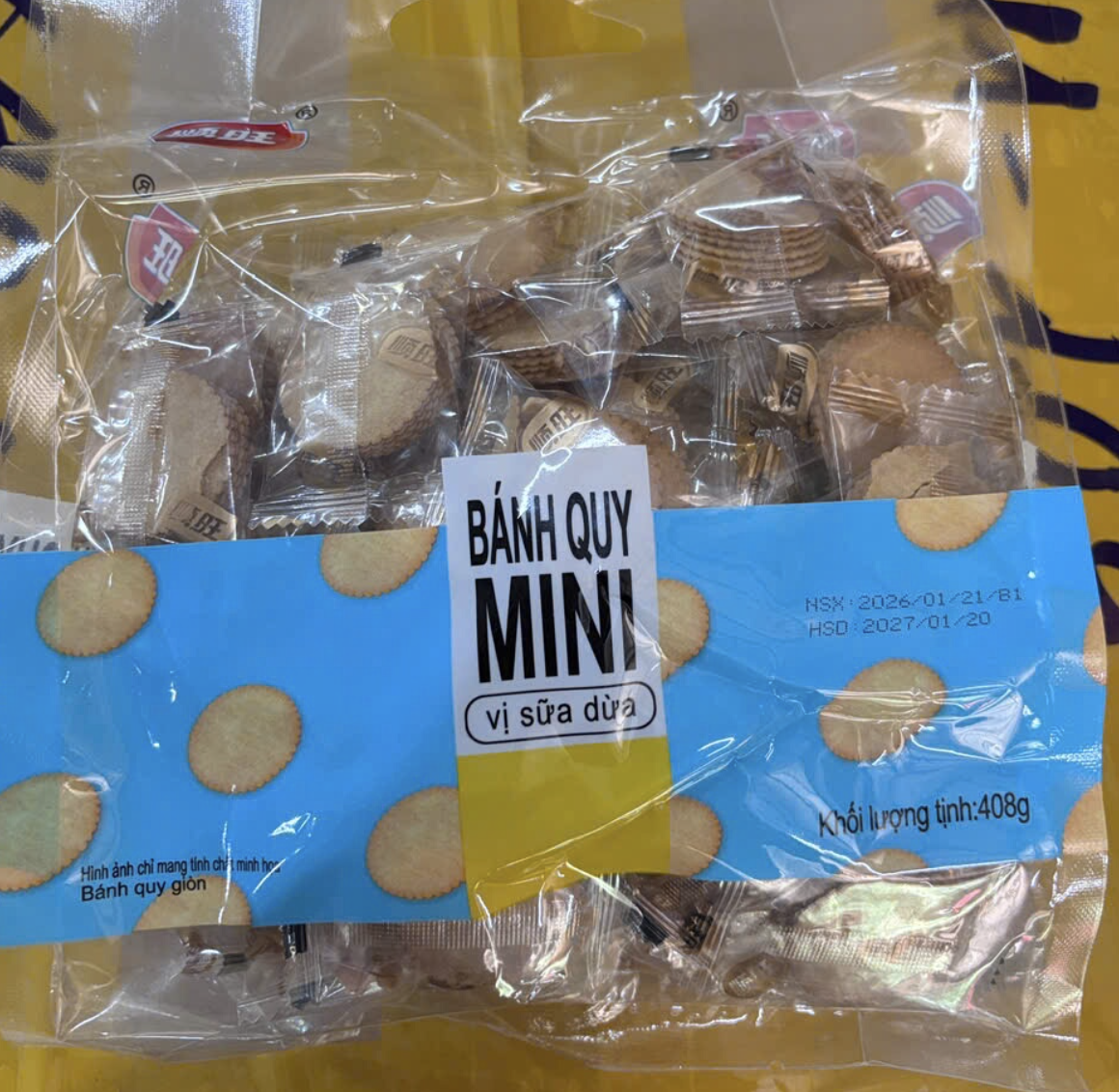 Bánh quy mini Shunwang 408g